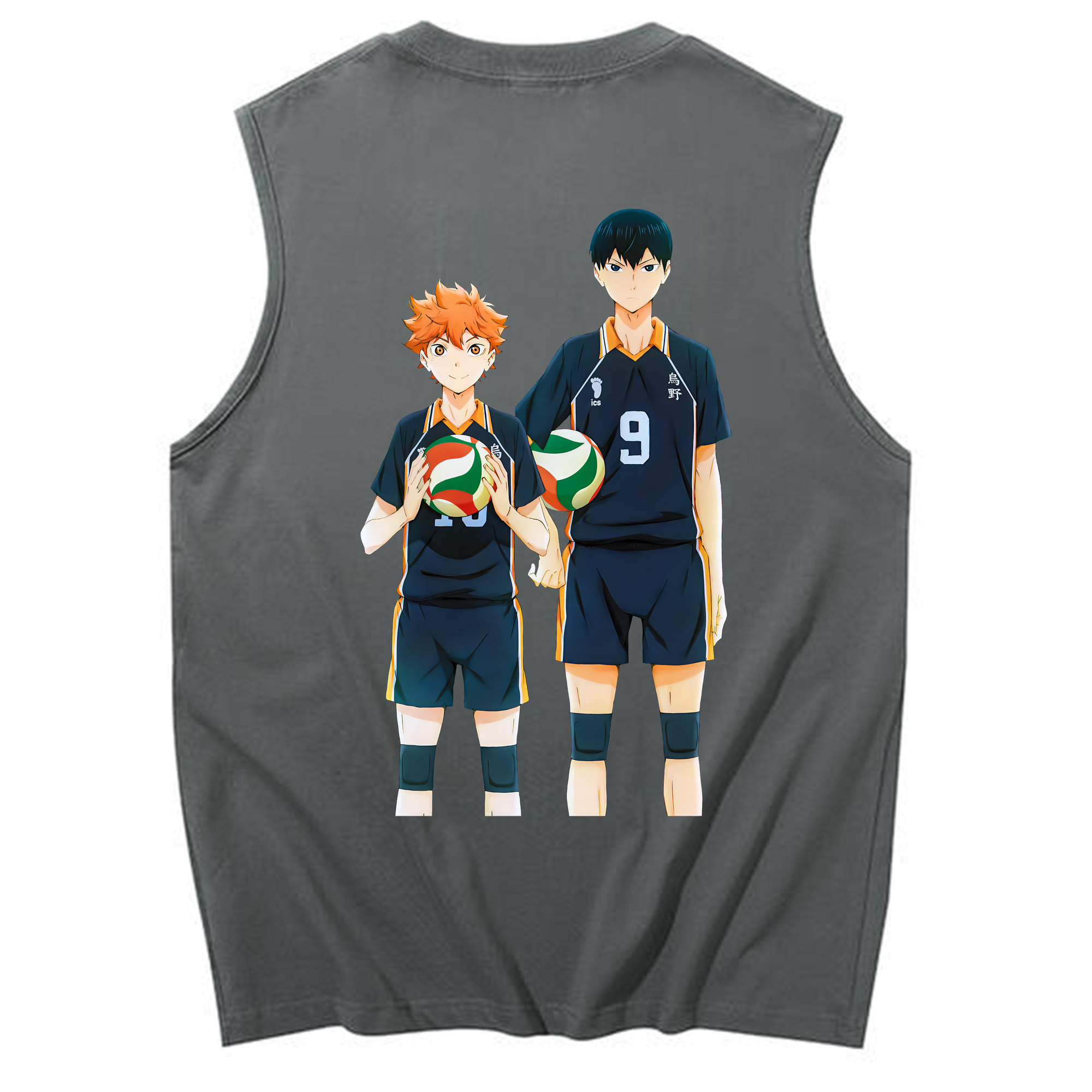 （画像用） ハイキュー!! Haikyu!! コットン100％タンクトップ（背面プリント）